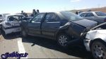 تصادف زنجیرهای 10 ماشین در بزرگراه آبعلی به رودهن